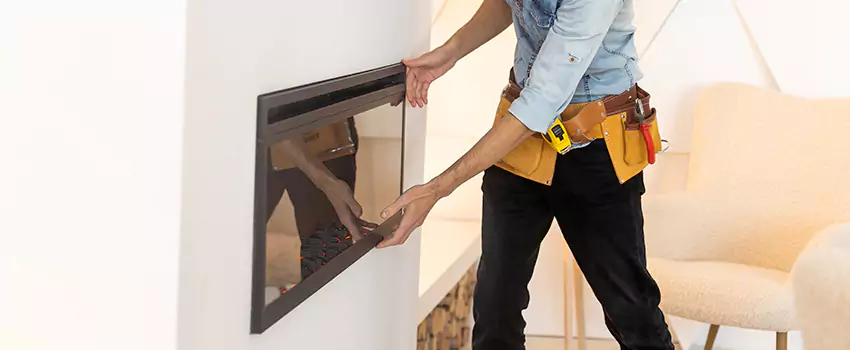 Metal Fireplace Installation in Vero Beach, Florida